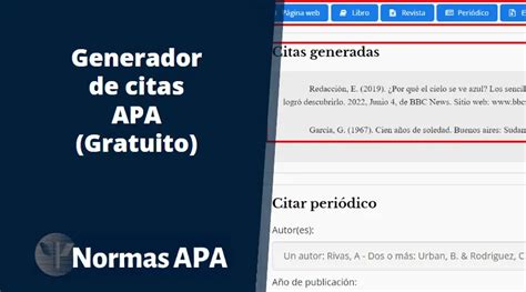 apa 6ta edicion generador|Generador de citas APA 6 – Grafiati